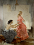 russell flint, Signed Limited Edition Print two models 