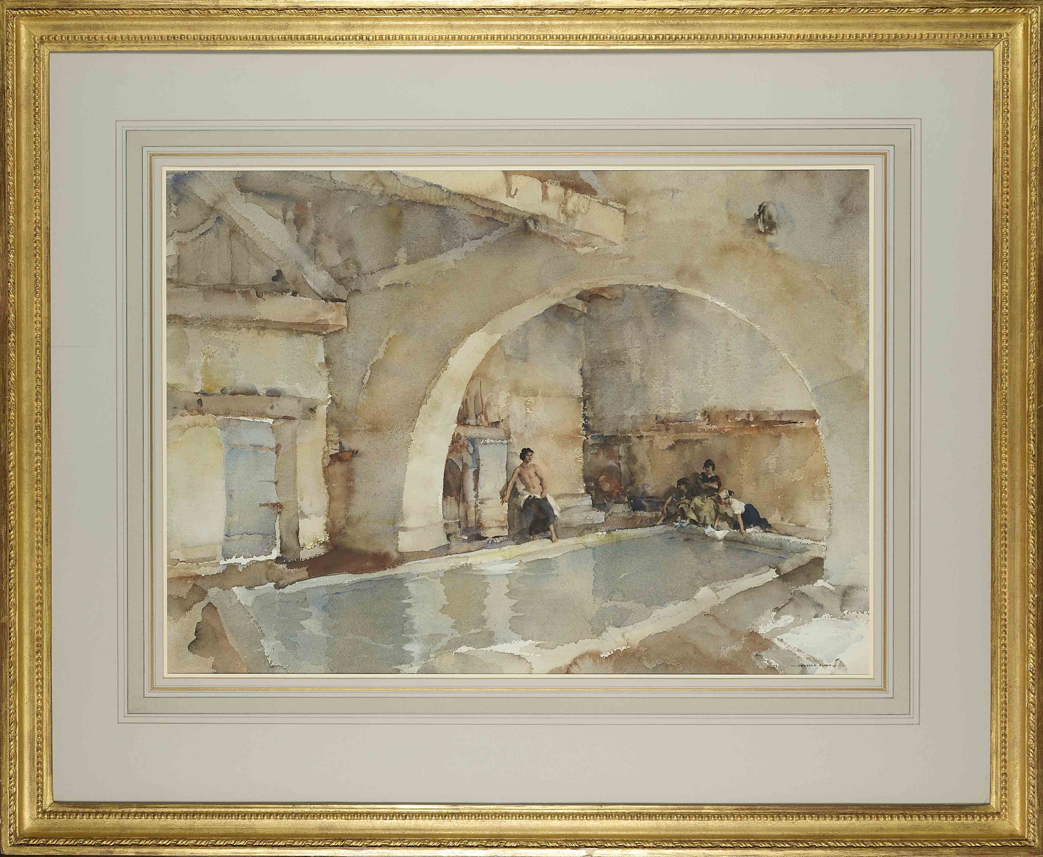 original watercolour, La Belle Poseuse , sir william russell flint