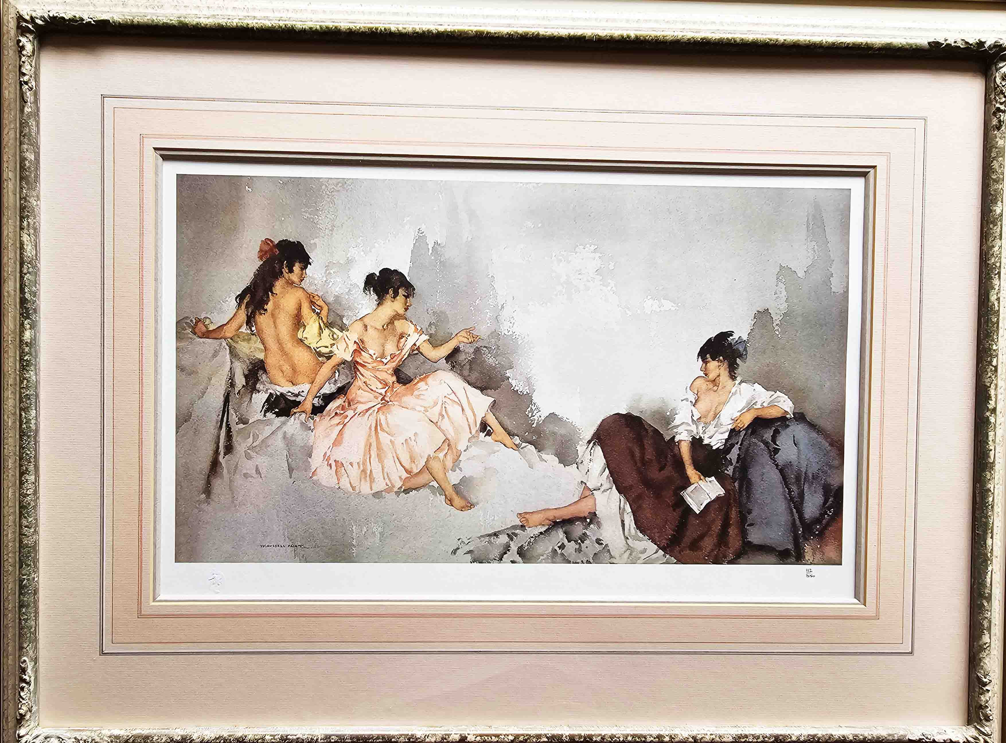 russell flint three girls print